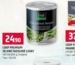 Terno Coop premium zelené fazolové lusky nabídka
