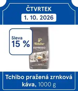 Tesco Tchibo pražená zrnková káva nabídka