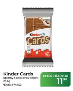 Tamda Foods Kinder Cards nabídka