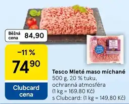 Tesco Tesco Mleté maso míchané nabídka