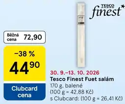 Tesco Tesco Finest Fuet salám nabídka