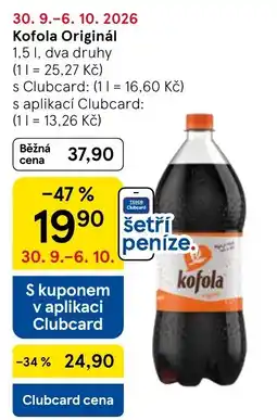 Tesco Kofola Originál nabídka