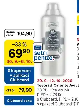Tesco Tesori d'Oriente Avivá nabídka