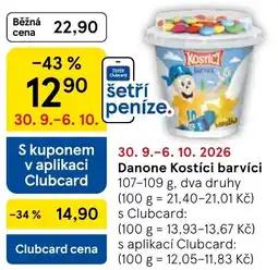 Tesco Danone Kostíči barvíci nabídka