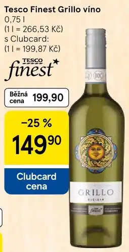 Tesco Tesco finest Grillo vino nabídka