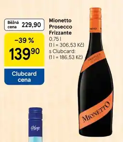 Tesco Mionetto Prosecco Frizzante nabídka