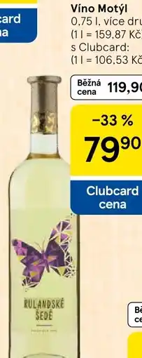 Tesco Víno Motýl nabídka