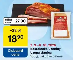 Tesco Kostelecké Uzeniny Uzená slanina nabídka