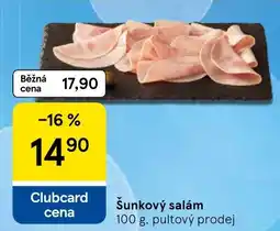 Tesco Šunkový salám nabídka