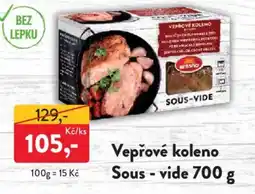 MP Krásno Krásno vepřové koleno sous vide nabídka