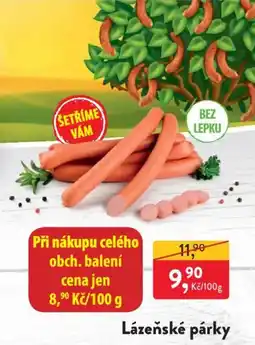 MP Krásno Lázeňské párky nabídka