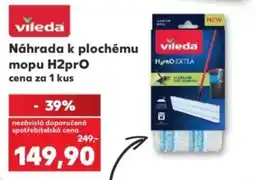 Kaufland vileda náhrada k plochému mopu h2pro nabídka
