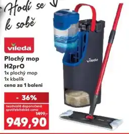 Kaufland Vileda plochý mop H2prO nabídka
