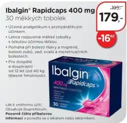 Magistra lékárny Ibalgin Rapidcaps 400 mg nabídka