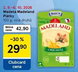 Tesco Madeta Madeland Plátky nabídka