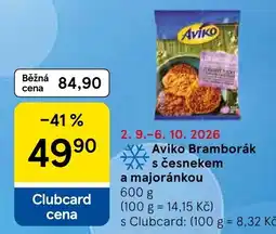 Tesco Aviko bramborák s česnekem a majoránkou nabídka