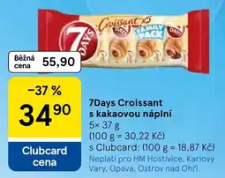 Tesco 7days croissant s kakaovou náplní nabídka
