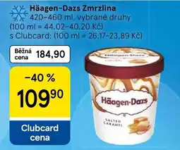 Tesco Häagen-Dazs Zmrzlina nabídka