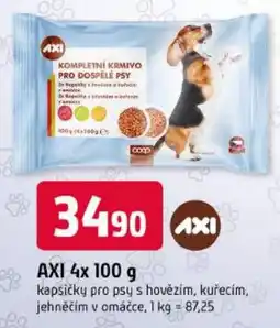 Trefa Axi kapsičky pro psy s hovězím, kuřecím, jehněčím v omačce nabídka