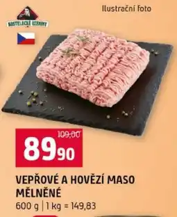 Terno Kostelecké uzeniny vepřové a hovězí maso mělněné nabídka