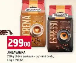Terno Jihlavanka káva zrnková - vybrané druhy nabídka