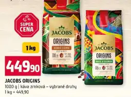 Terno Jacobs origins káva zrnková nabídka