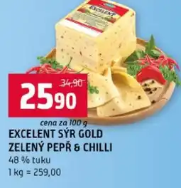 Terno Exelent sýr gold zelený pepř & chilli nabídka