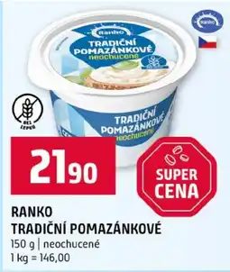 Terno Ranko tradiční pomazánkové neochucené nabídka