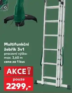 Kaufland Multifunkční žebřík 3v1 nabídka
