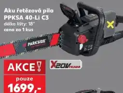 Kaufland Parkside aku řetězová pila ppksa 40-li c3 nabídka