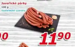 ESO MARKET Kostelecké uzeniny Javořické párky nabídka
