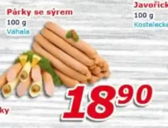 Váhala párky se sýrem