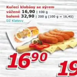 ESO MARKET Kuřecí klobásy se sýrem nabídka