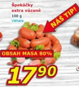 ESO MARKET Váhala špekáčky extra vázané nabídka