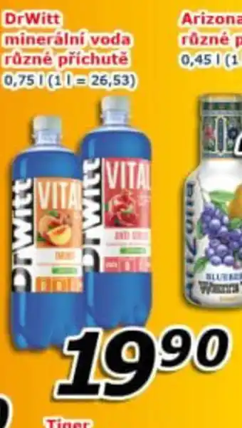 ESO MARKET DrWitt minerální voda různé příchutě nabídka
