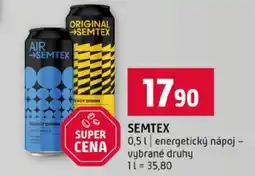 Terno Semtex energetický nápoj nabídka