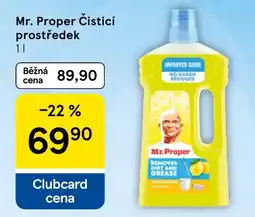 Tesco Mr. Proper čisticí prostředek nabídka