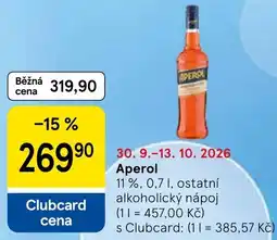 Tesco Aperol nabídka