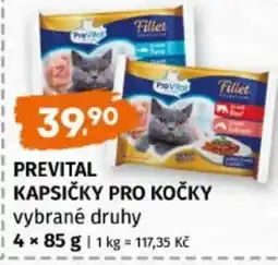 Terno Prevital kapsičky pro kočky vybrané druhy nabídka