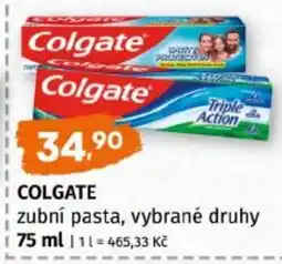 Terno Colgate zubní pasta, vybrané druhy nabídka