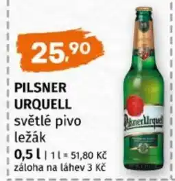 Terno Pilsner Urquell světlé pivo ležák nabídka