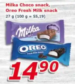 ESO MARKET Milka Choco snack Oreo Fresh Milk snack nabídka