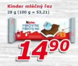 ESO MARKET Kinder mléčný řez nabídka
