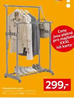 XXXLutz Pojízdný šatní stojan nabídka