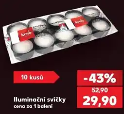 Kaufland krab illuminační svíčky nabídka