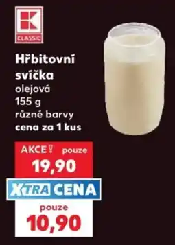 Kaufland K Classic hřbitovní svíčka olejová nabídka