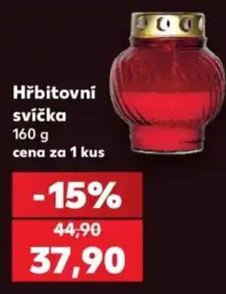 Kaufland Hřbitovní svíčka nabídka