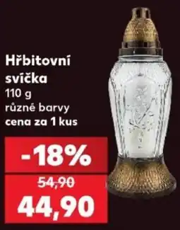 Kaufland Hřbitovní svíčka nabídka