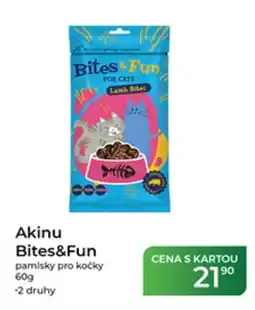 Tamda Foods Akinu Bites&Fun pamísky pro kočky nabídka