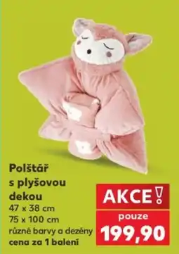 Kaufland Polštář s plyšovou dekou nabídka
